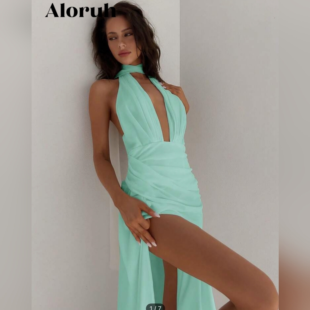 New Mint Green Maxi Dress - Picture 3 of 3